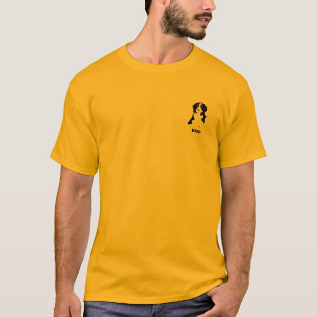 Camiseta Bernese Mountain Dog Alpargata - cavalheiros (Frente)