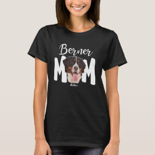 Camiseta Bernese Mountain Dog Cute Berner Mãe Caminhando Po