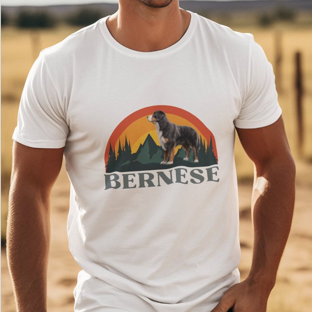 Camiseta Bernese Mountain Dog Dift Retro Dog Lovers (Criador carregado)