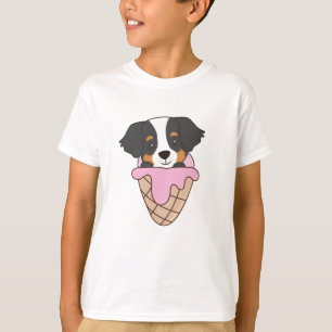 Camiseta Bernese Mountain Dog Ice Waffle Animais doces