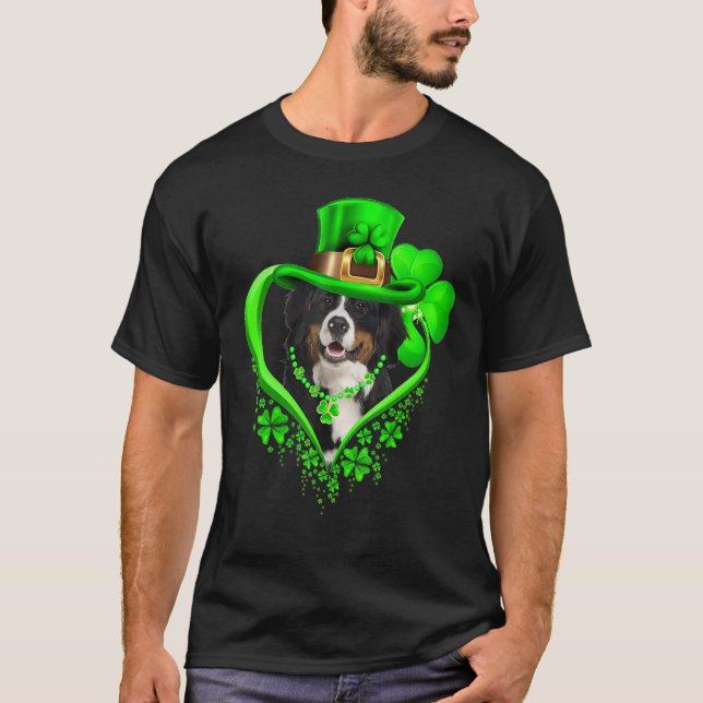 Camiseta Bernese Mountain Dog St Patricks Day Lover Irish S (Frente)