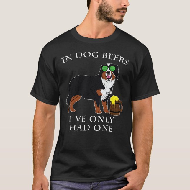 Camiseta Bernese Mountain Dog T Shirt Rua Irlandesa Dia Pat (Frente)