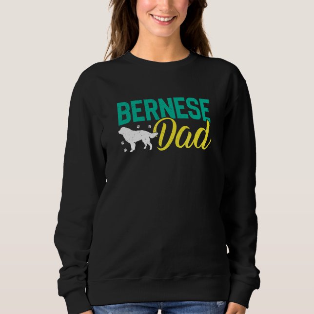 Camiseta Bernese Mountain Dogs Pai Berner Dog Proprietários (Frente)