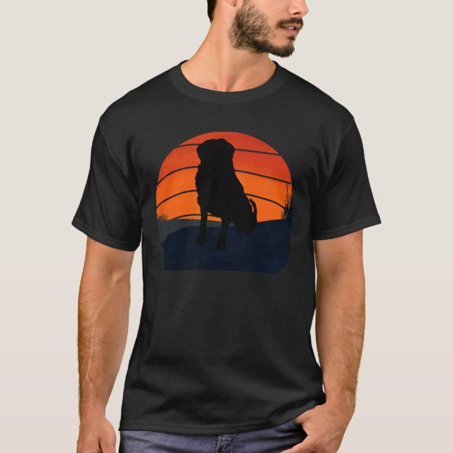 Camiseta Bernese Mountain Retro Vintage - cão suíço (Frente)