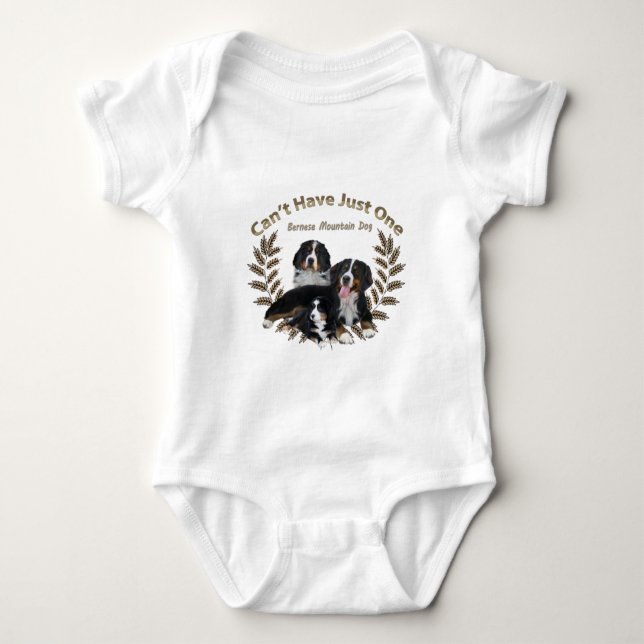 Camiseta Bernese Mt. Dog não pode ter apenas um (Frente)