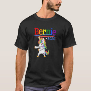 Camiseta Bernie 2020 Sanders Rainbow Lgbtq Unicorn Flossing