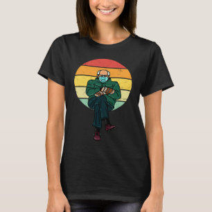 Camiseta Bernie Mittens Meme Retro Inauguração Democrata