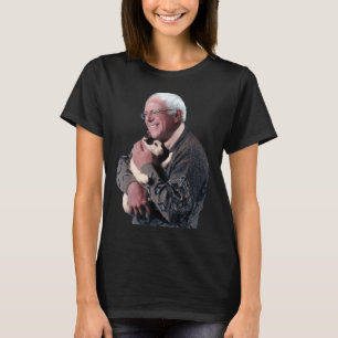 Camiseta Bernie Sanders Abraçando Gato Camisola Bela-Camisa