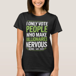 Camiseta Bernie Sanders E Aoc 2028 Para A Campanha Presiden