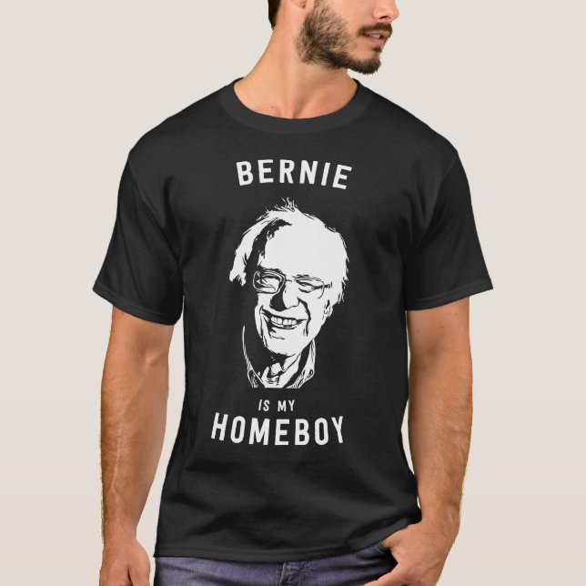 Camiseta Bernie Sanders é meu ficar em casa (Frente)