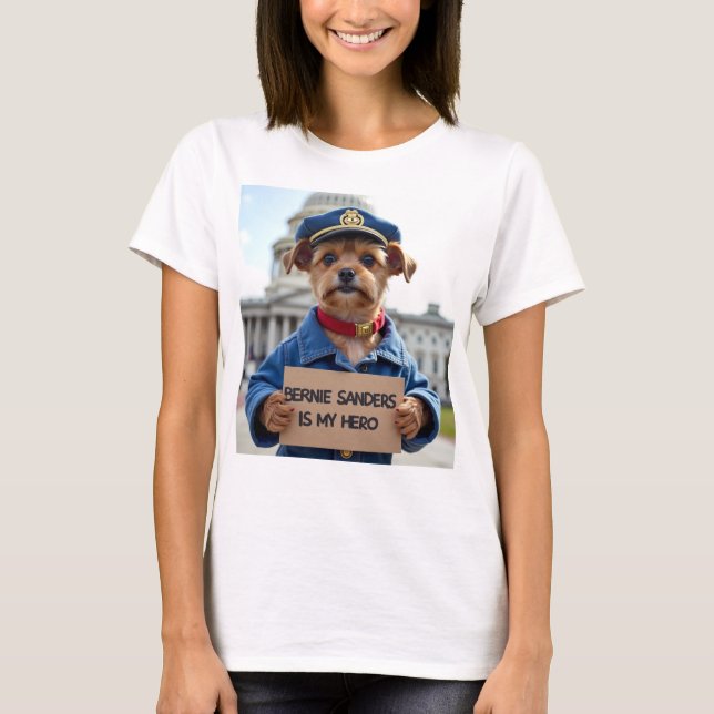 Camiseta Bernie Sanders É Meu Herói (Frente)