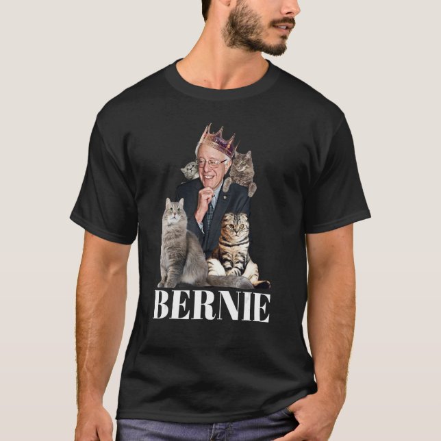 Camiseta Bernie Sanders Funny Cat Gift (Frente)