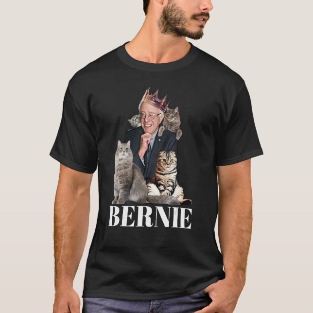 Camiseta Bernie Sanders Funny Cat Gift (Frente)