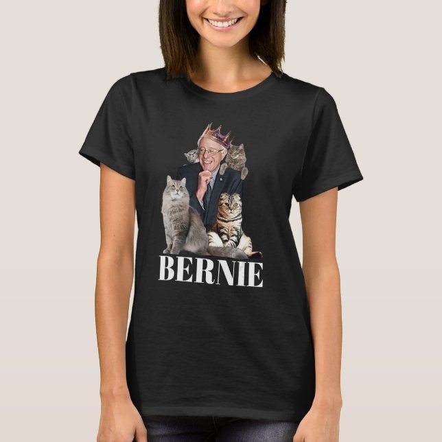 Camiseta Bernie Sanders Funny Cat Gift 1 (Frente)