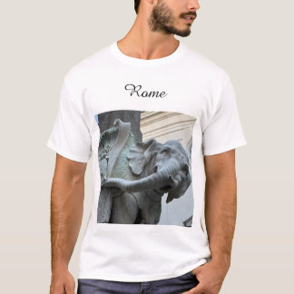 Camiseta Bernini's Elephant and Obelisk - Rome Italy