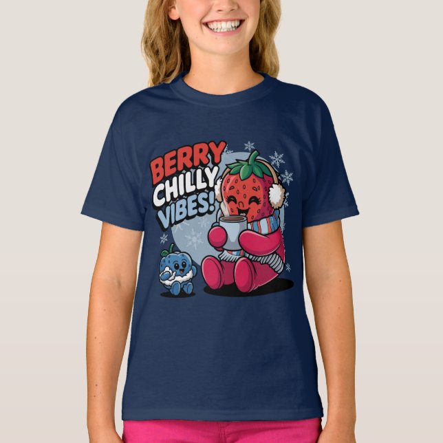 Camiseta Berry Chill Vibes (Frente)
