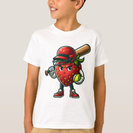 Camiseta Berry Serious Sobre Softball-Strawberry Softball