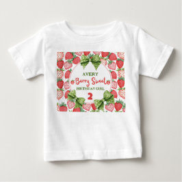 Camiseta Berry Sweet Birthday Strawberry Party