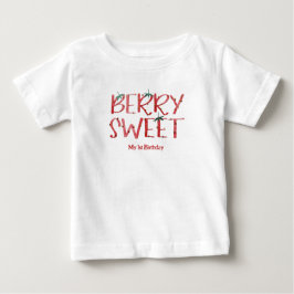 Camiseta Berry Sweet My primeiro aniversario