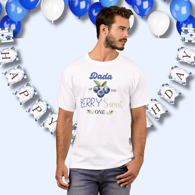 Camiseta Berry Sweet one Dada Shirt (Berry Sweet one Dada Shirt)