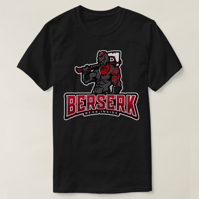Camiseta Berserk Viking Warrior (Frente do Design)