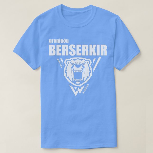 Camiseta Berserkir Berserker Vikings White (Frente do Design)