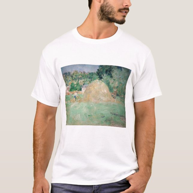 Camiseta Berthe Morisot - Haystacks em Bougal (Frente)