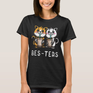 Camiseta Bes Chás Gato Bolha Leite Chá Doméstico Gato Boba