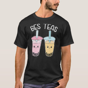 Camiseta Bes Teas Besties Bble Tea Cute Boba Melhores Amigo