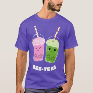 Camiseta Bes-Teas Besties Bubble Tea Cute Boba Kawaii Melho