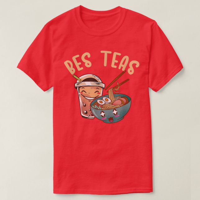 Camiseta Bes Teas Bubble Tea Ramen Boba (Frente do Design)