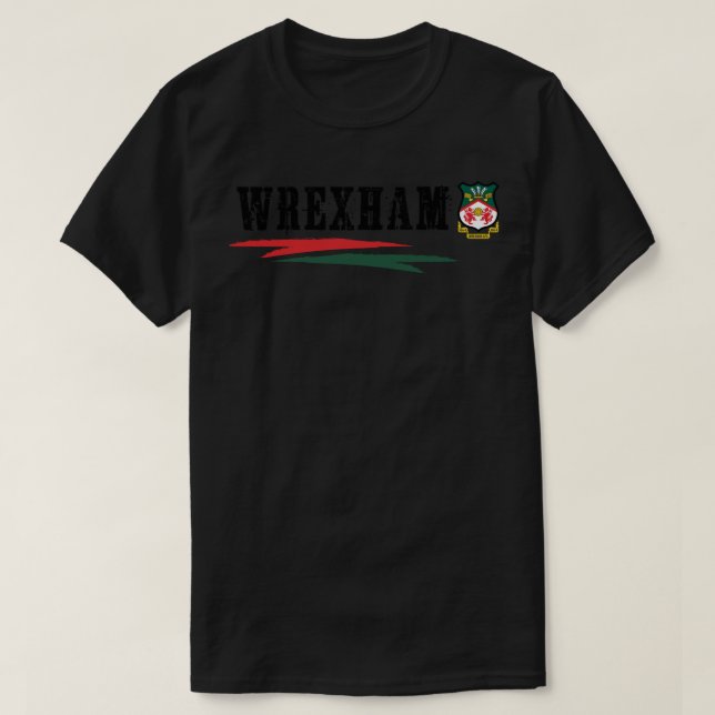 Camiseta Bes vendendo Wrexham clássico apoiador Wrexham Wre (Frente do Design)