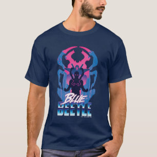 Camiseta Besouro Azul Retrowave Versus Gráfico