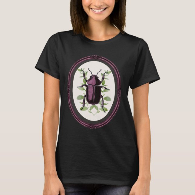 Camiseta Besouro-veado emoldurado (Frente)