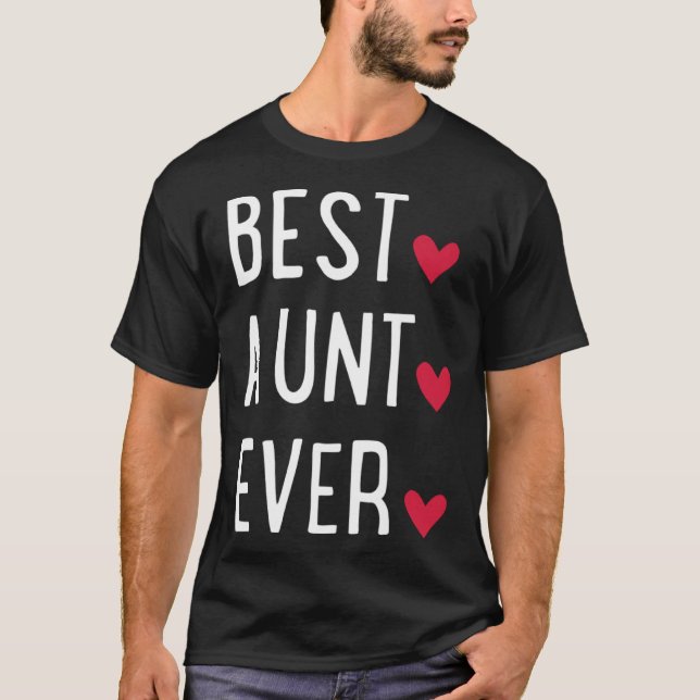 Camiseta Best Aunt ever   (Frente)