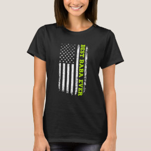 Camiseta Best Baba Em 4 De Julho American Flag USA Patri