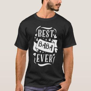 Camiseta Best Baba Ever Avó Retro Avô Pai