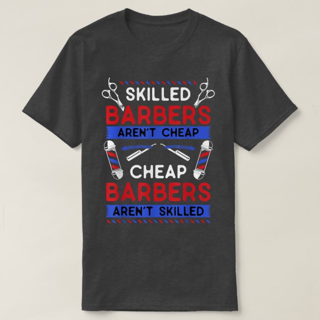 Camiseta Best Barber Design For Men Women Barber Barbershop (Frente do Design)