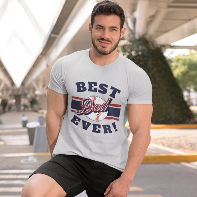 Camiseta Best Baseball Dad Ever  (Criador carregado)