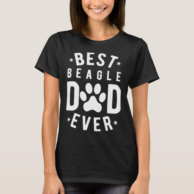 Camiseta Best Beagle Dad Ever  Beagle Dad (Frente)