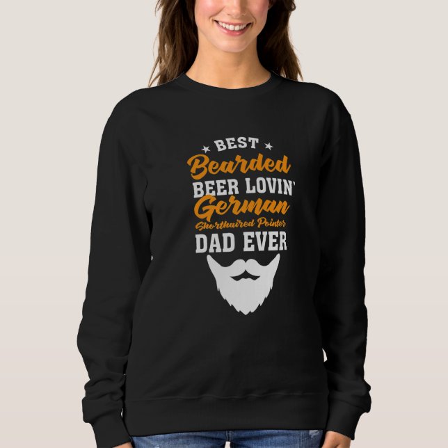 Camiseta Best Bearded Beer Lovin' German Wirehaired Pointer (Frente)