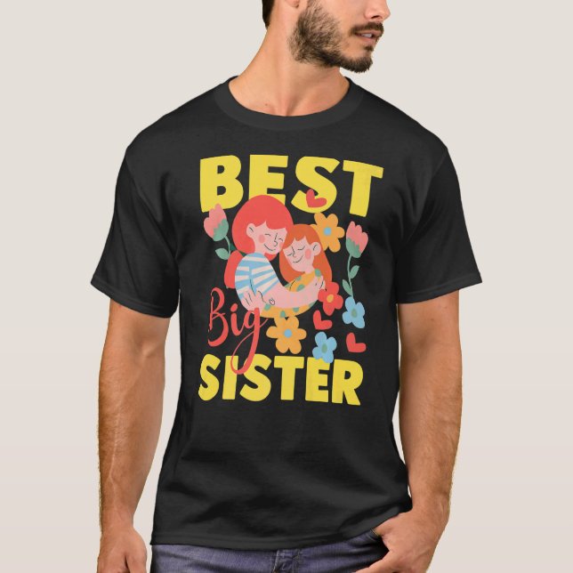 Camiseta Best Big Sister (Frente)