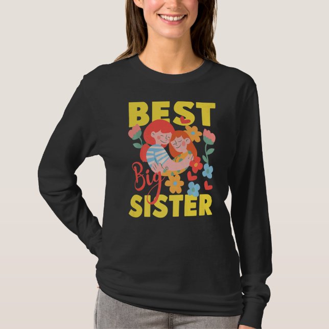 Camiseta Best Big Sister (Frente)