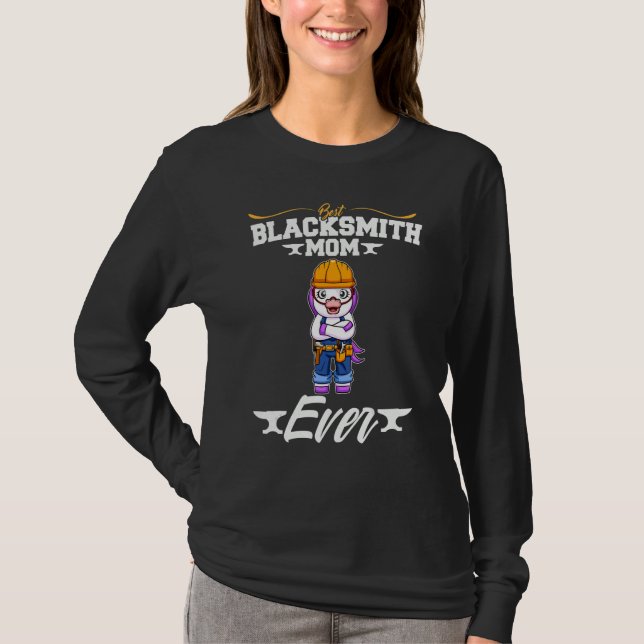 Camiseta Best Blacksmith Mom Ever Metal Work Forge Hammer_1 (Frente)