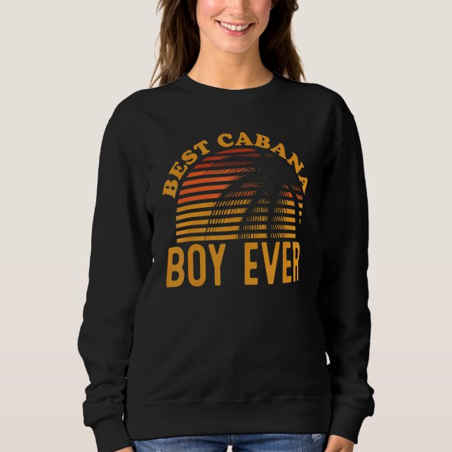 Camiseta Best Cabana Boy Ever Sunset Palm Trees   3 (Frente)