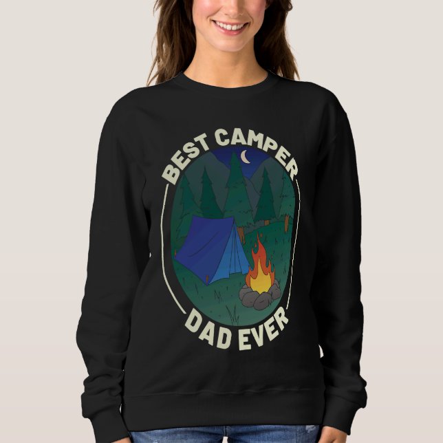 Camiseta Best Camper Dad Ever Camping Father's Day (Frente)