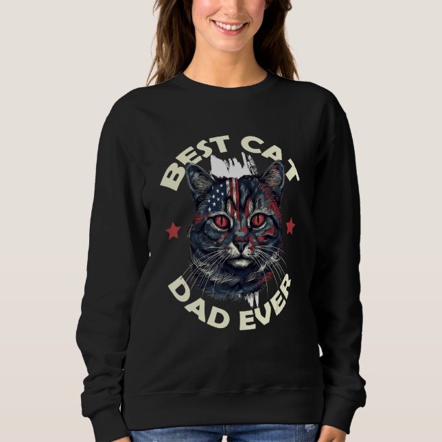 Camiseta Best Cat Dad Ever (Frente)