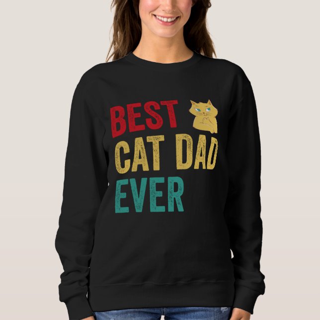 Camiseta Best Cat Dad Ever (Frente)