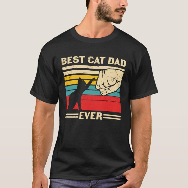 Camiseta Best Cat Dad Ever   Cute Cat Owner Cat  Cat Daddy (Frente)