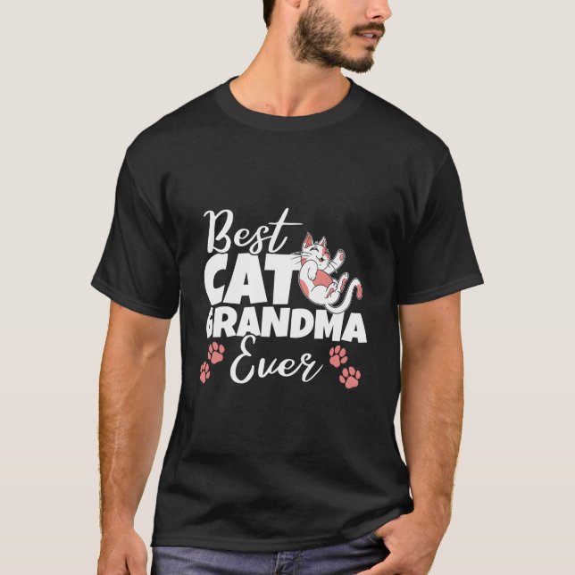 Camiseta Best Cat Grandma Ever Kitty Owner Grandmother Kitt (Frente)